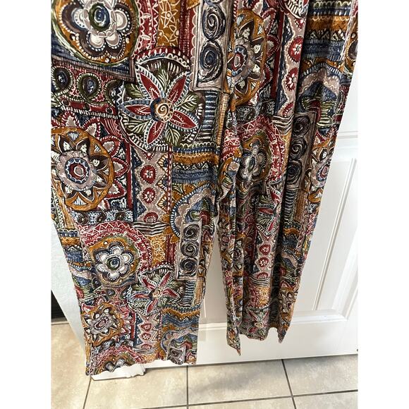 VTG Expo Hippie Boho Indie Gypsy Jumper Women 12 Colorful Pattern Artsy Funky - Picture 10 of 11